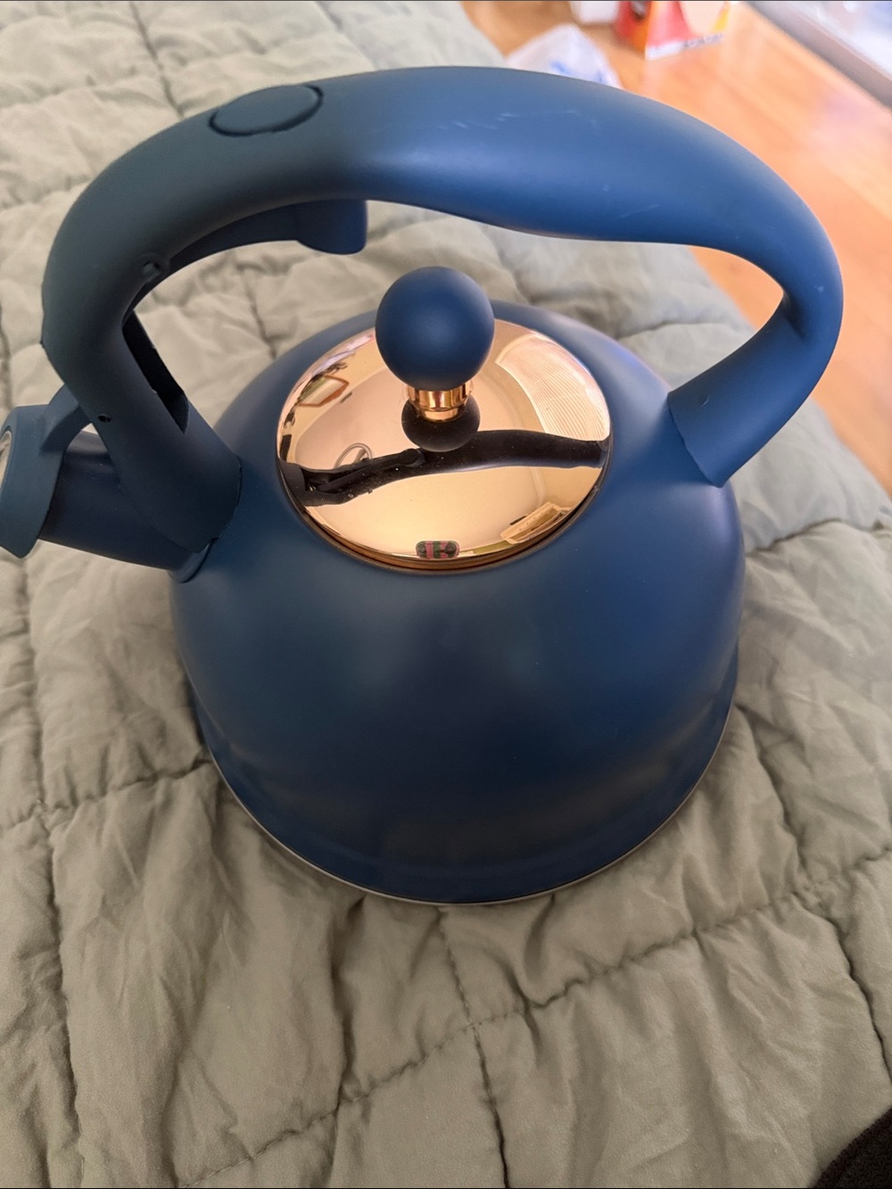 Price & Kensington Whistling Stovetop Kettle with Gold lid